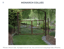 Tablet Screenshot of monarchcollies.com